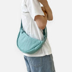 Sac à main banane demi-lune en tissu tendance Monique - image 17