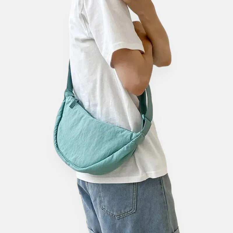 Sac à main banane demi-lune en tissu tendance Monique - image 17