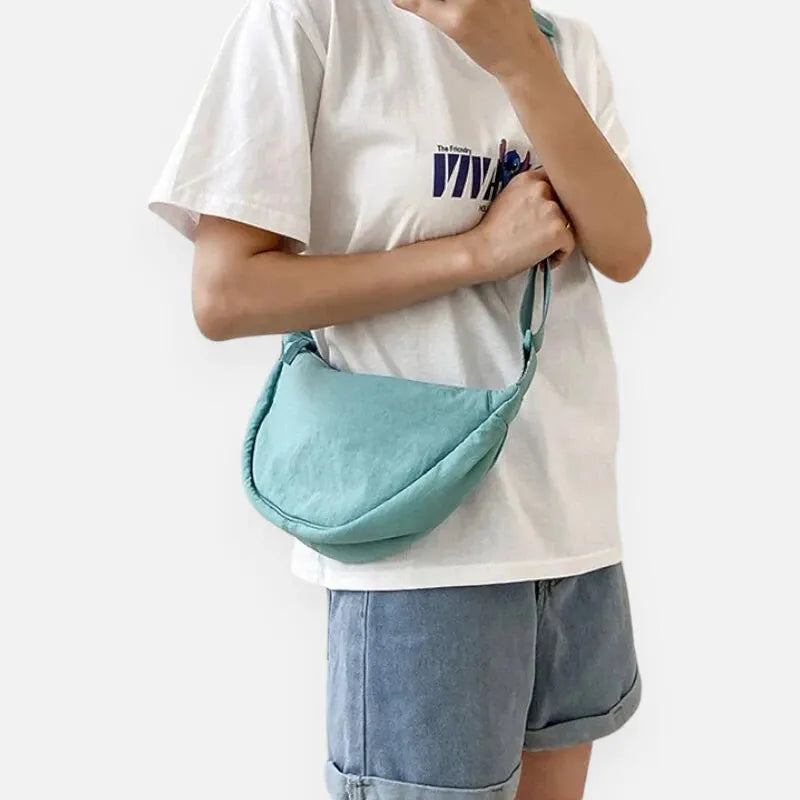 Sac à main banane demi-lune en tissu tendance Monique - image 18