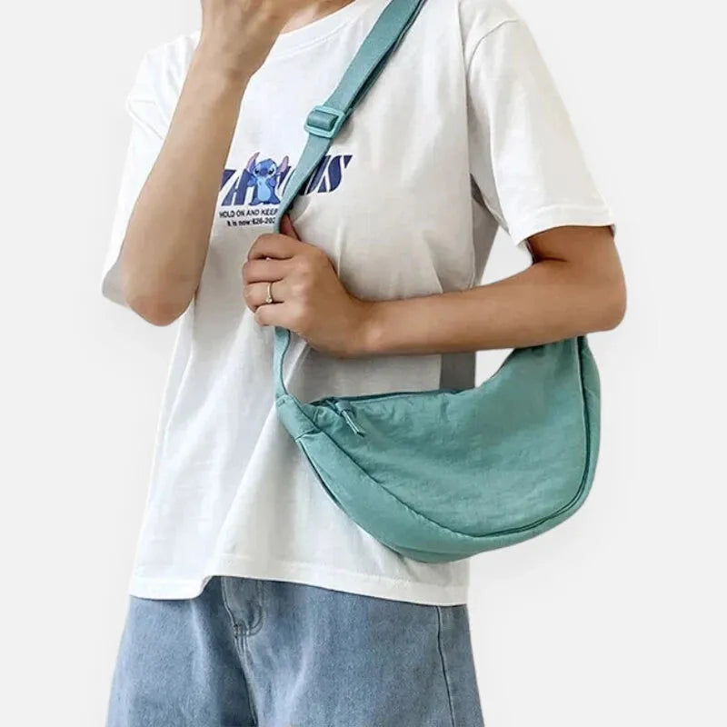 Sac à main banane demi-lune en tissu tendance Monique - image 19