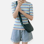 Sac à main banane demi-lune en tissu tendance Monique - image 23