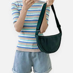 Sac à main banane demi-lune en tissu tendance Monique - image 24