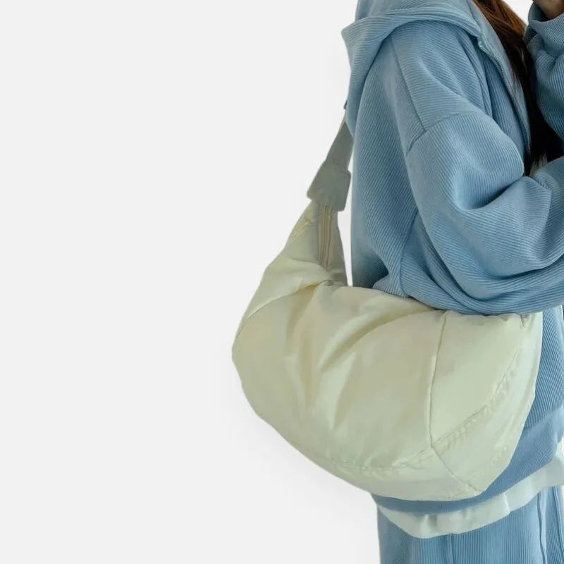 Sac à main banane XL en coton tendance Gisèle - image 5