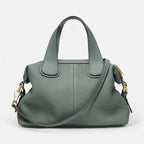 Sac à main bandoulière aux finitions doré Sofia - Bleu - image 15