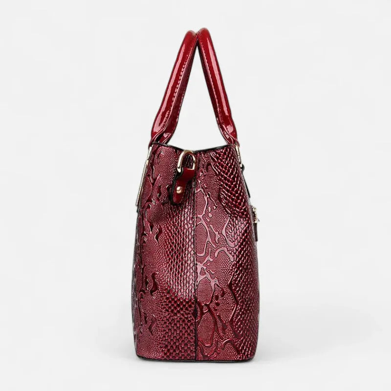Sac à main bandoulière chic brillant et texturé Clara - image 7