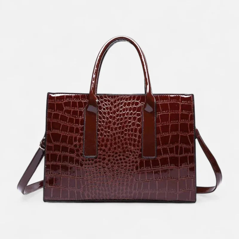 Sac à main bandoulière imitation croco Isabelle - image 8