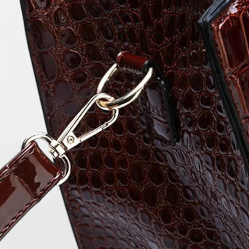 Sac à main bandoulière imitation croco Isabelle - image 12