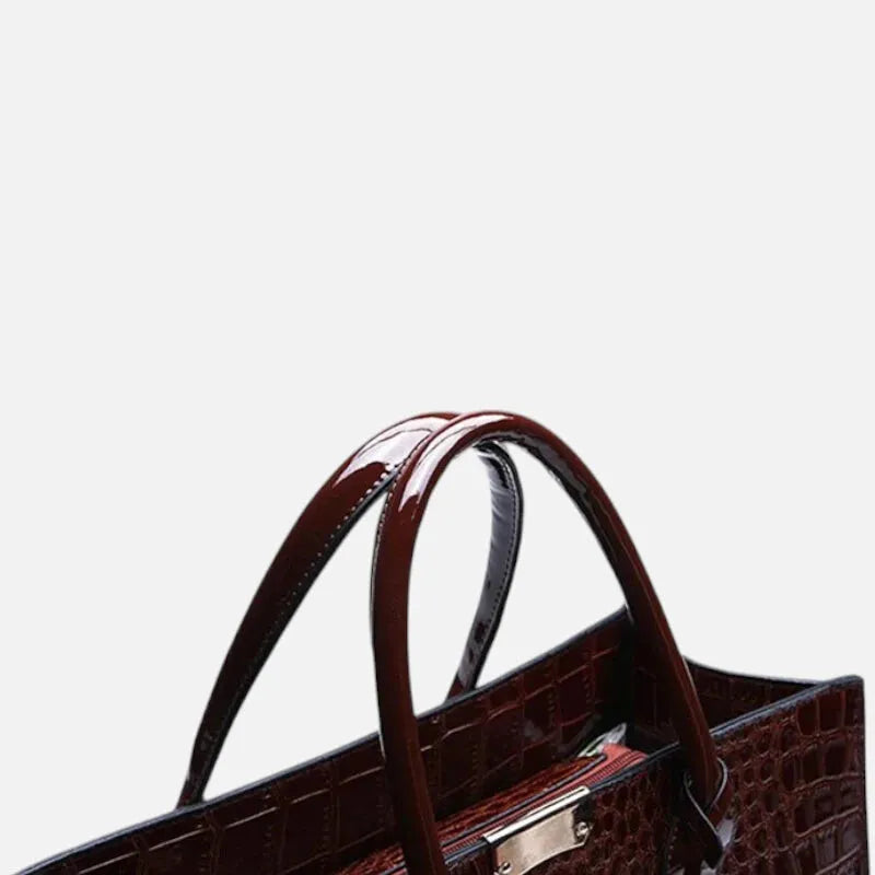 Sac à main bandoulière imitation croco Isabelle - image 14