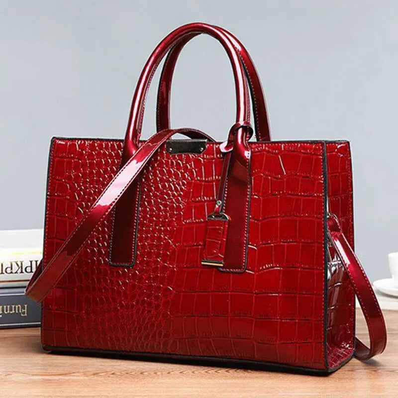 Sac à main bandoulière imitation croco Isabelle - image 24
