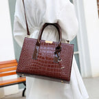 Sac à main bandoulière imitation croco Isabelle - image 5