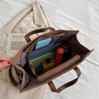 Sac à main cabas bandoulière en velours côtelé Amandine - image 10