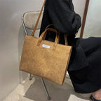 Sac à main cabas bandoulière en velours côtelé Amandine - image 19