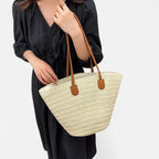 Sac à main cabas en paille Salomé - image 14