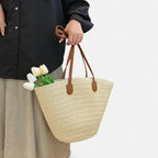 Sac à main cabas en paille Salomé - image 17