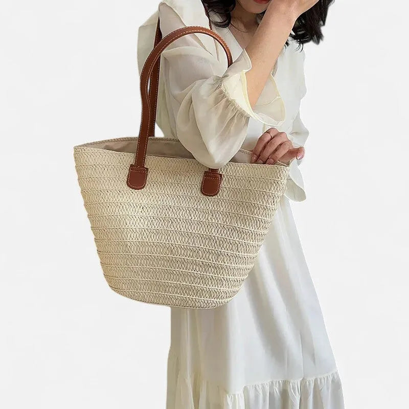 Sac à main cabas en paille Salomé - image 18