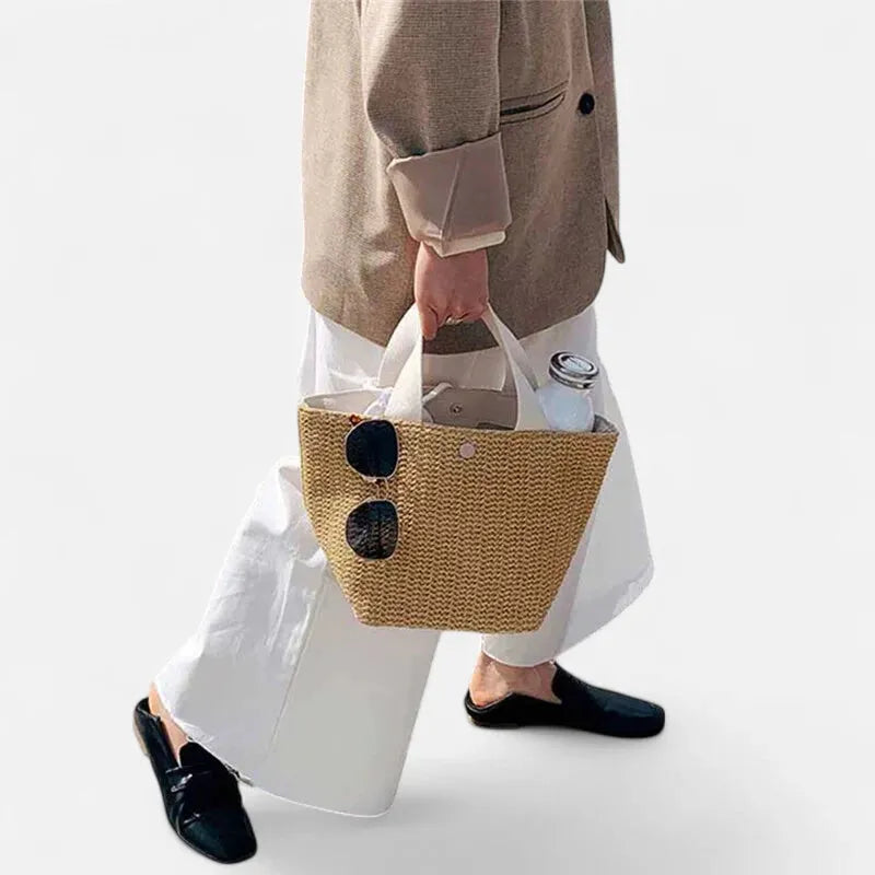 Sac à main en paille tressée Louna - image 11