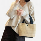 Sac à main en paille tressée Louna - image 17