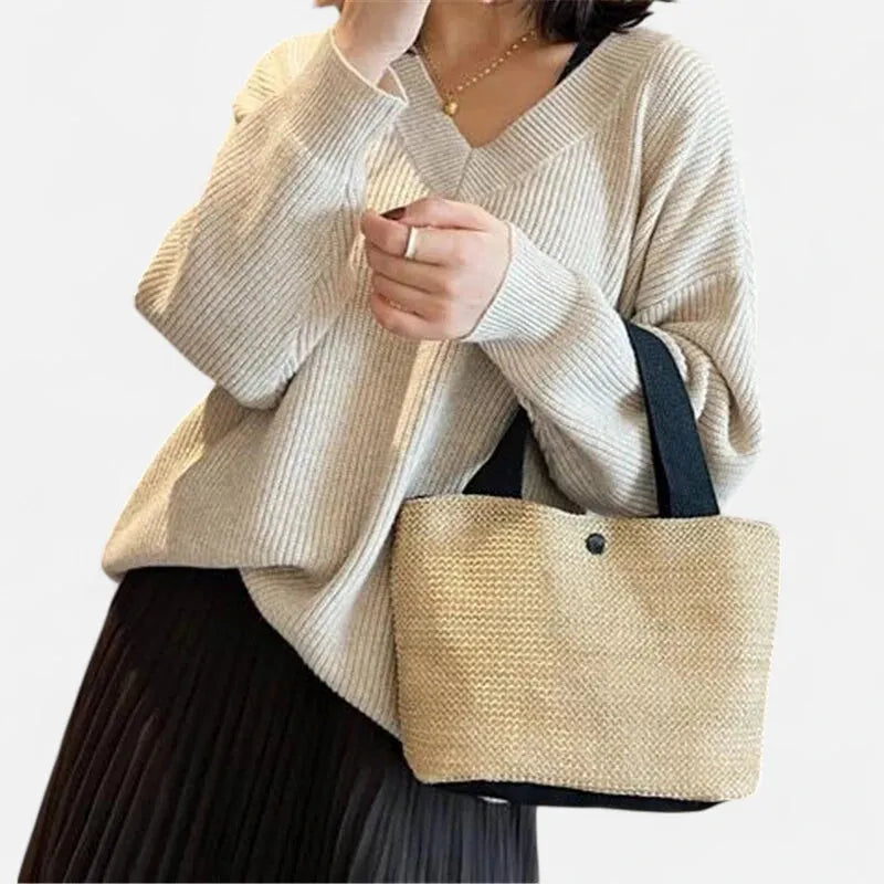 Sac à main en paille tressée Louna - image 17