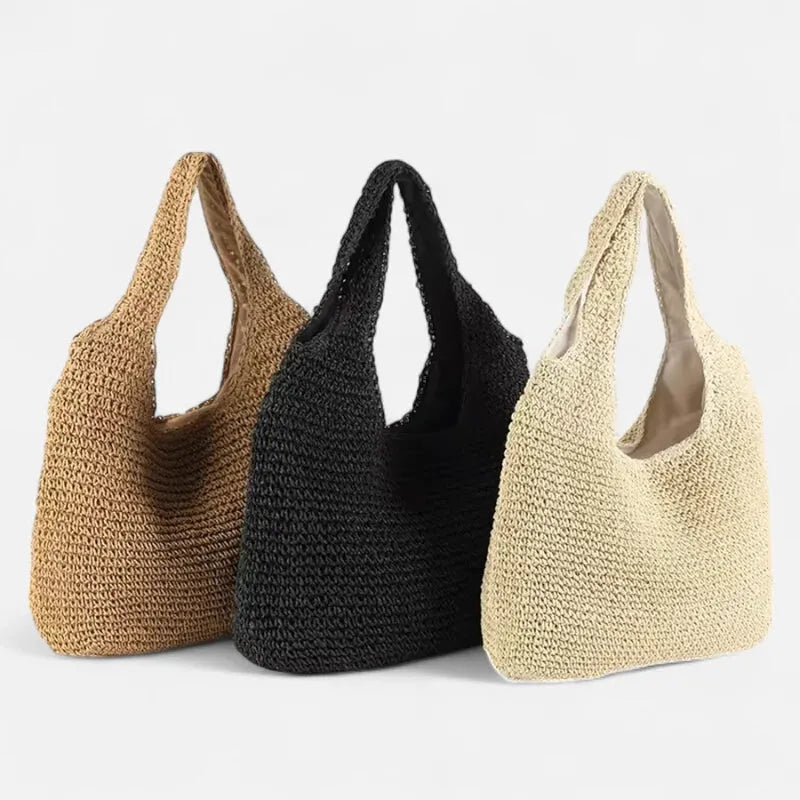 Sac à main hobo en paille Inès - image 10