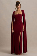 Robe longue Colette rouge cerise rouge cerise, vue principale