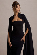 Robe mi-longue Victoire noire noir, vue produit 3