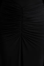 Robe longue Éléonore noir, vue produit 6