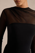 Robe longue Ariane noire noir, vue produit 6