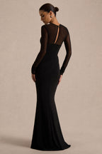 Robe longue Ariane noire noir, vue produit 2